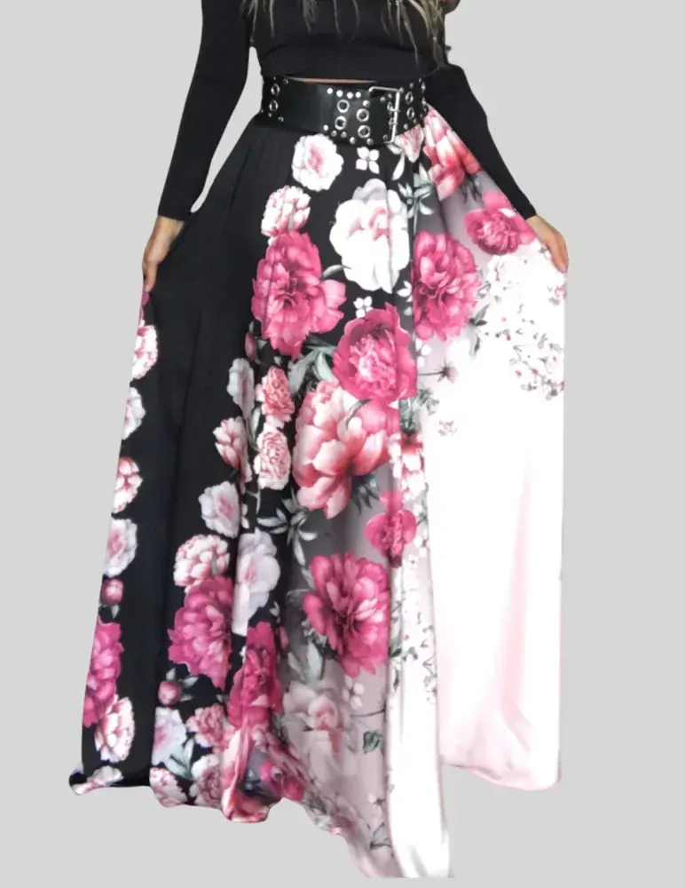 Dlouhá letní sukně - maxi sukně BOROS SK-L-FLW 011